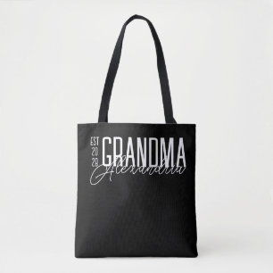 Oma moderne typografie zwart-wit draagtas