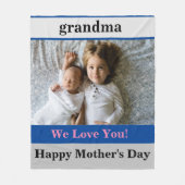 Oma Moederdag Fleece Deken (Voorkant)