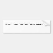 Oma Morse Code Bumpersticker (Voorkant)