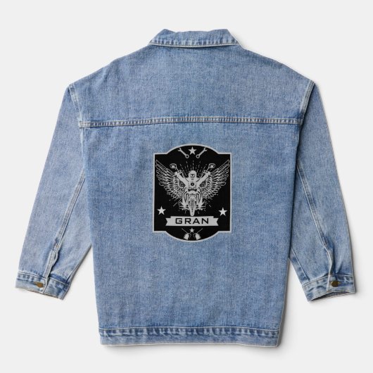 Oma Motorrijder Denim Jacket (Achterkant)