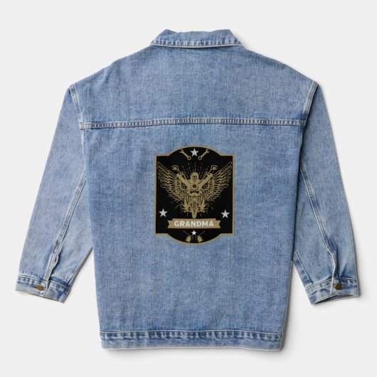 Oma Motorrijder Denim Jacket (Achterkant)