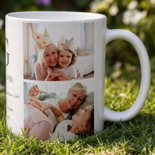 Oma Multi Foto Oma Typografie Schattig Koffiemok