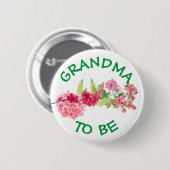 Oma om Baby shower Button Baby In Bloom (Voorkant /achterkant)