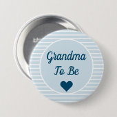 Oma om Baby shower Button te zijn (Voorkant /achterkant)