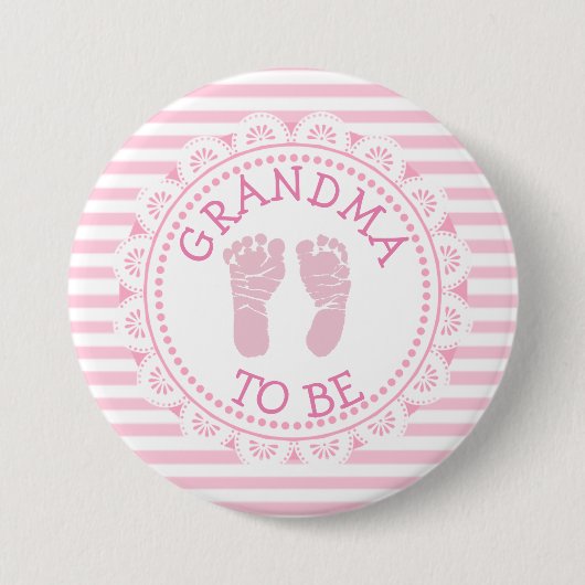 Oma om Baby shower Button te zijn (Voorkant)