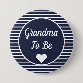 Oma om Baby shower Button te zijn