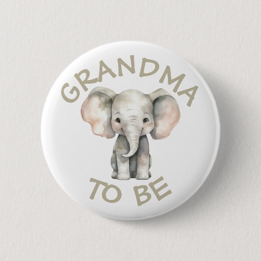 Oma om Baby shower Button Wild One Zoo (Voorkant)