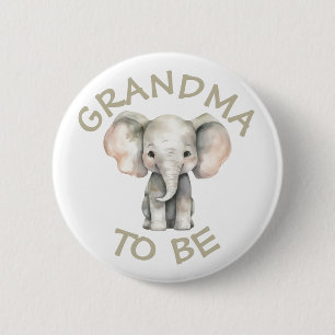 Oma om Baby shower Button Wild One Zoo