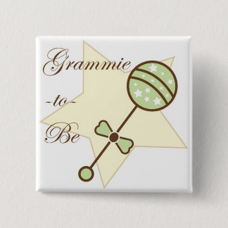Oma om Baby shower te worden Vierkante Button 5,1 Cm