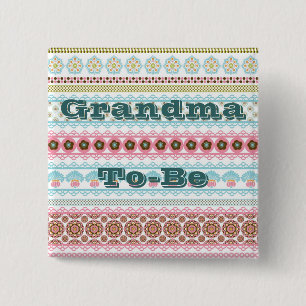 Oma om Button te worden, pop voor Baby shower