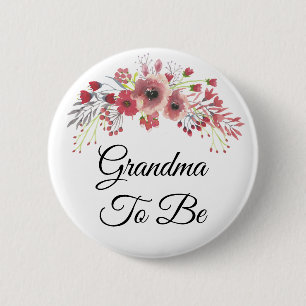Oma om Button van roze Baby shower te zijn