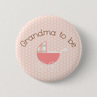 Oma om roze roze Button te zijn