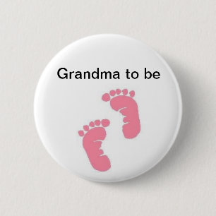 Oma om te worden ronde button 5,7 cm