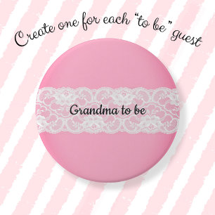 Oma om te worden ronde button 7,6 cm