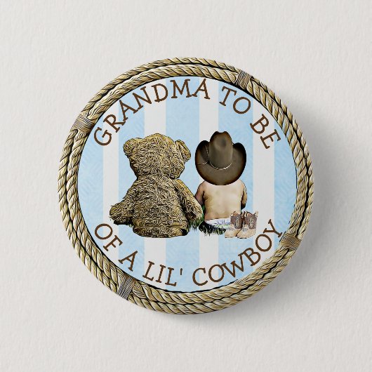 Oma om van een Lil Cowboy Button te zijn (Voorkant)