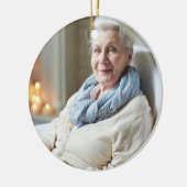 Oma Oma Grootmoeder Definitie Foto Kerstmis Keramisch Ornament (Links)