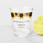 Oma Oma Sunflower Shot Glas (Voorkant)