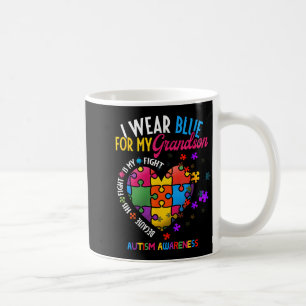 Oma Opa Ik Draag Blauw Voor Mijn Kleinzoon Autisme Koffiemok