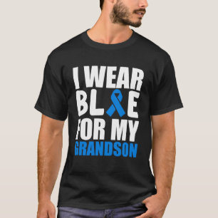 Oma opa ik Draag blauw voor mijn kleinzoon autisme T-shirt