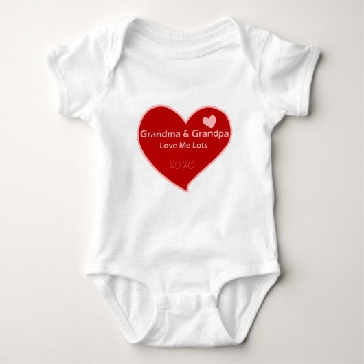 Oma & opa Love Me Romper (Voorkant)