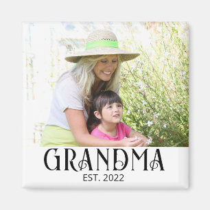 Oma Opgericht Foto Geschenk Magneet