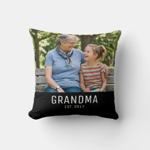 Oma Opgericht Foto Kussen
