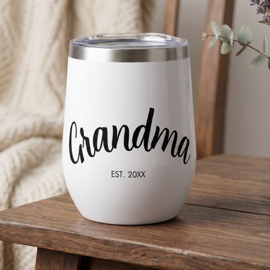 Oma Opgericht Jaar Wit Chic