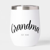 Oma Opgericht Jaar Wit Chic (Achterkant)