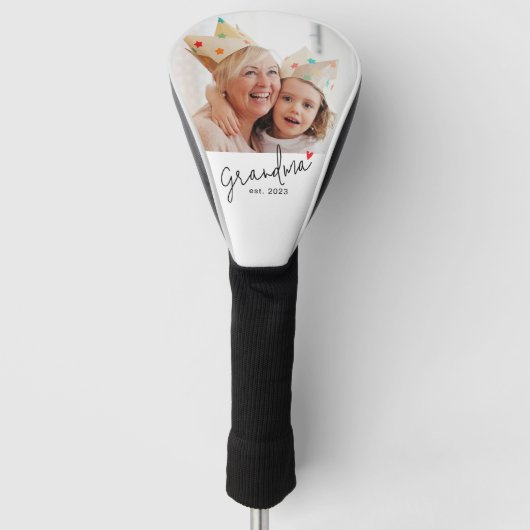 Oma Opgericht Pret Script Foto Golfheadcover (Voorkant)