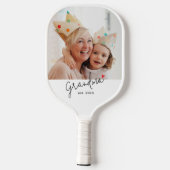 Oma Opgericht Pret Script Foto Pickleball Paddle (Achterkant)