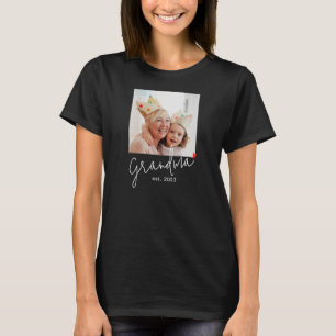 Oma Opgericht Script Foto T-shirt