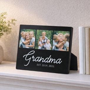 Oma Opgericht Script Zwart 3 Foto Fotoplaat