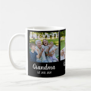 Oma Opgericht Script Zwart 3 Foto Koffiemok