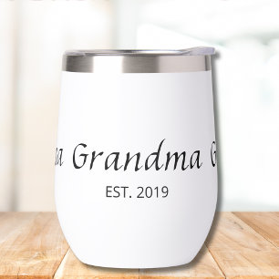 Oma Opgericht Typografie Geschenk Geïsoleerd 