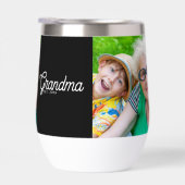Oma Opgerichte Script Zwarte Foto (Rechts)