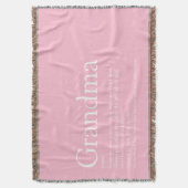 Oma Opoe Definitie Roze Modern Plezierig Deken (Voorkant Verticaal)