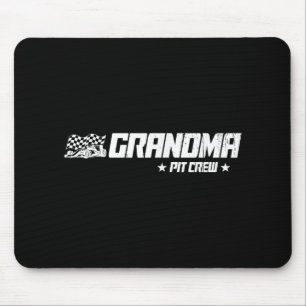 Oma Pit Crew Race Auto Verjaardag Familie Racing Muismat