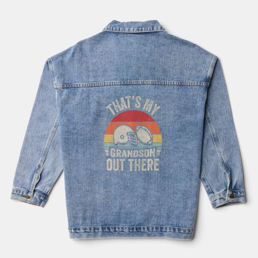 Oma Retro is m'n kleinzoon. Denim Jacket (Achterkant)