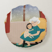 Oma Rond Kussen (Achterkant)