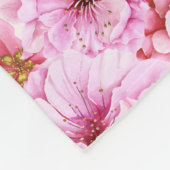 Oma Roze bloem hart | Aangepaste tekst en foto Fleece Deken (Hoek)