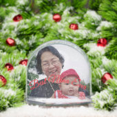 Oma script 2 foto sneeuwbol (Kerstmis)