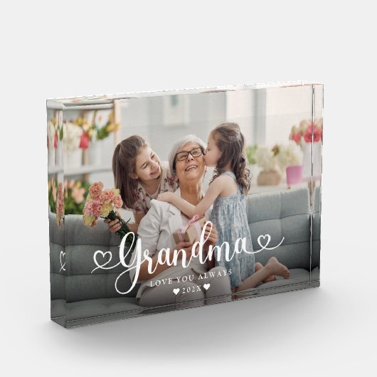 Oma Script hart modern Fotoblokken (Links)