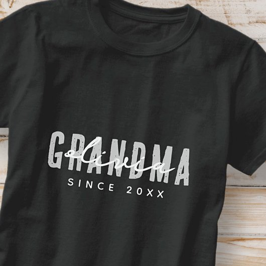 Oma Sinds 20XX Modern Eenvoudig Preppy T-shirt