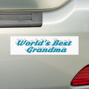 Oma sky blue text bumper sticker