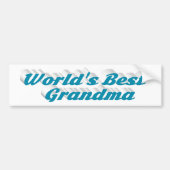 Oma sky blue text bumper sticker (Voorkant)