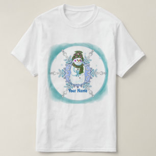Oma Sneeuwvlok Sneeuwman T-shirt