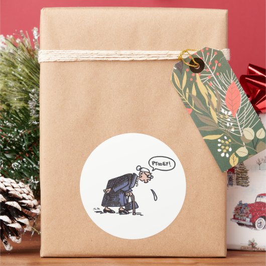 Oma Spugen! rond grote stickers (Feestdagen)