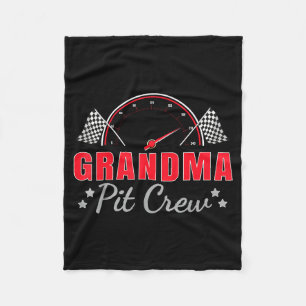 Oma T Crew Autocoureur Verjaardagsfeestje Racen Fleece Deken