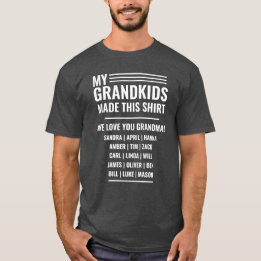 Oma T-Shirt met kleinkinderen Names 2020