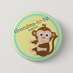 Oma-te-zijn (opnieuw) ronde button 5,7 cm